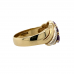 9ct Yellow Gold Amethyst & Diamond Ring