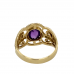 9ct Yellow Gold Amethyst Cocktail Ring