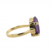 9ct Yellow Gold Amethyst Ring