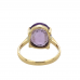 9ct Yellow Gold Amethyst Ring