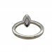 14ct White Gold Amethyst & Diamond Ring