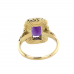 14ct Yellow Gold Amethyst Ring