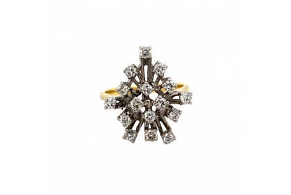 18ct Yellow Gold 0.8ct Diamond Ring