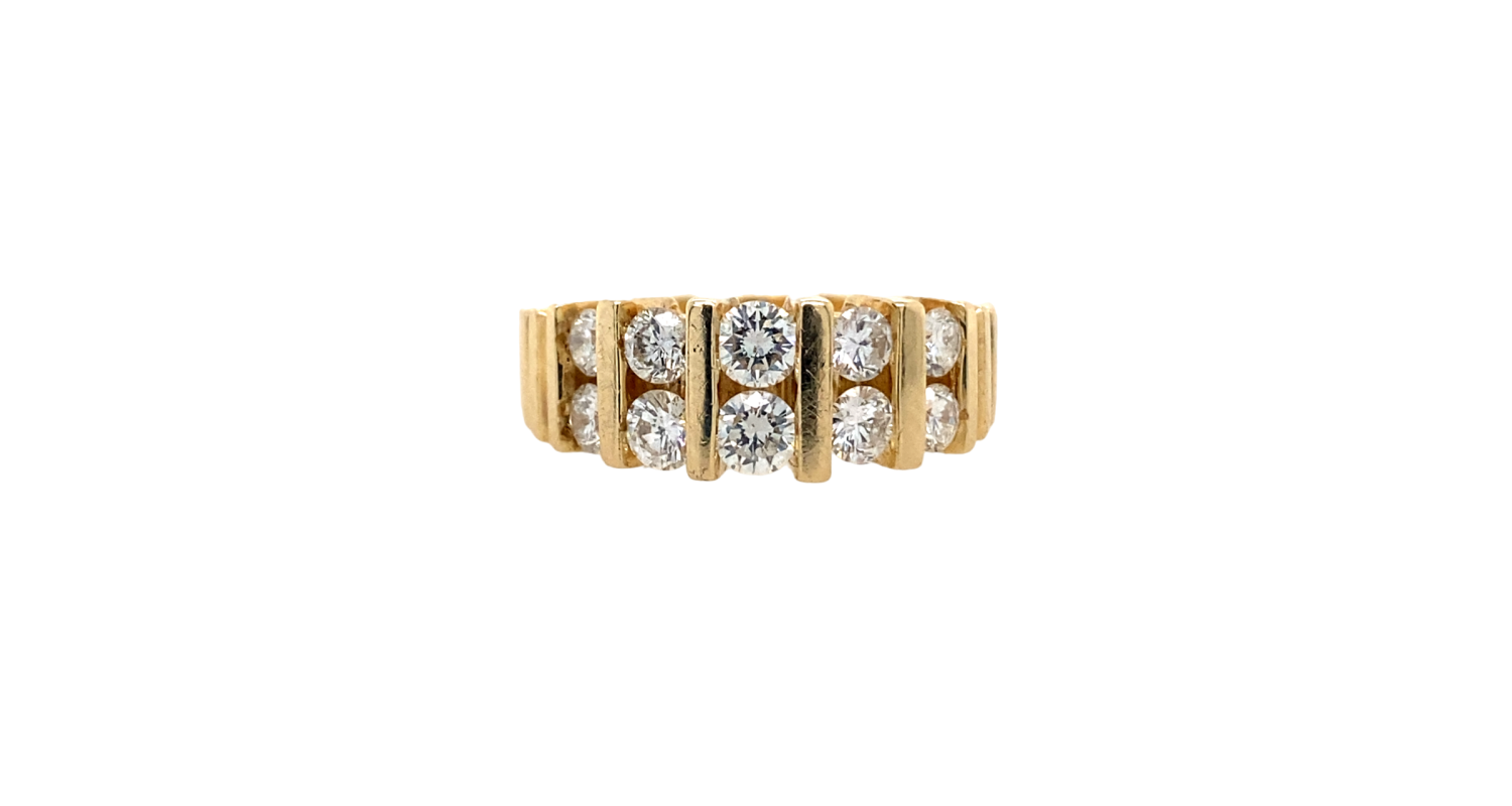 14ct Yellow Gold 0.68ct Diamond Ring