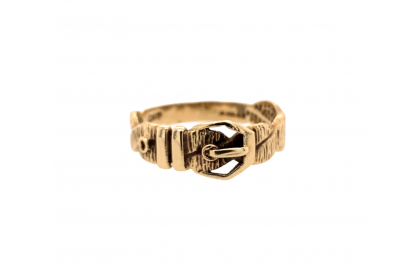 9ct Yellow Gold Buckle 1985 Ring