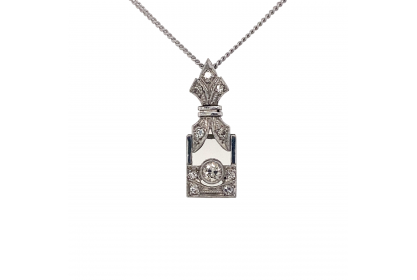 Art Deco Platinum Diamond Necklace