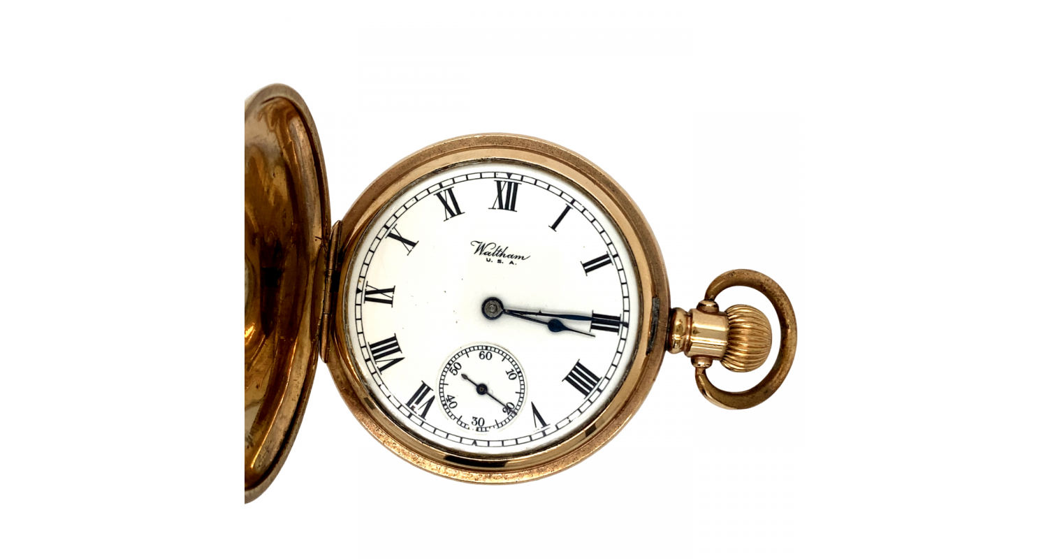 Waltham 1920's Mechanical Gold Plated Pocket Watch