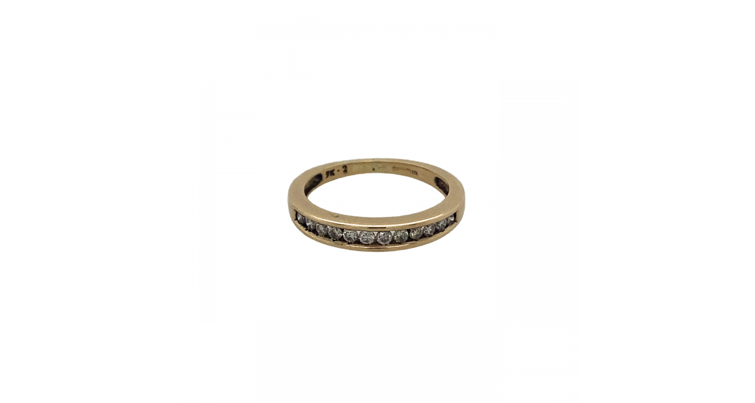 9ct Yellow Gold 0.25ct Diamond Eternity Ring