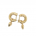 18ct Yellow Gold Heart Huggies Earrings