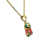 14ct Yellow Gold Enamel Teddy Bear Necklace