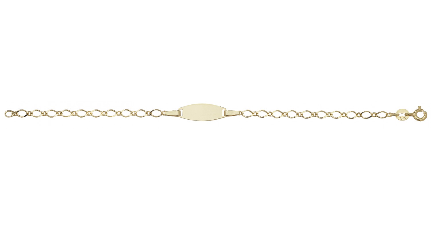 9ct Yellow Gold Babies' ID Bracelet