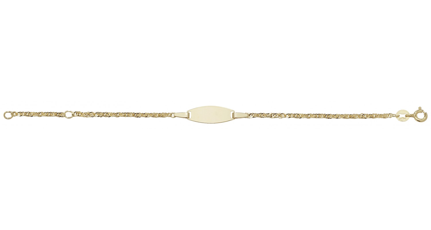 9ct Yellow Gold Babies' ID Bracelet