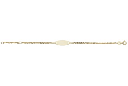 9ct Yellow Gold Babies' ID Bracelet