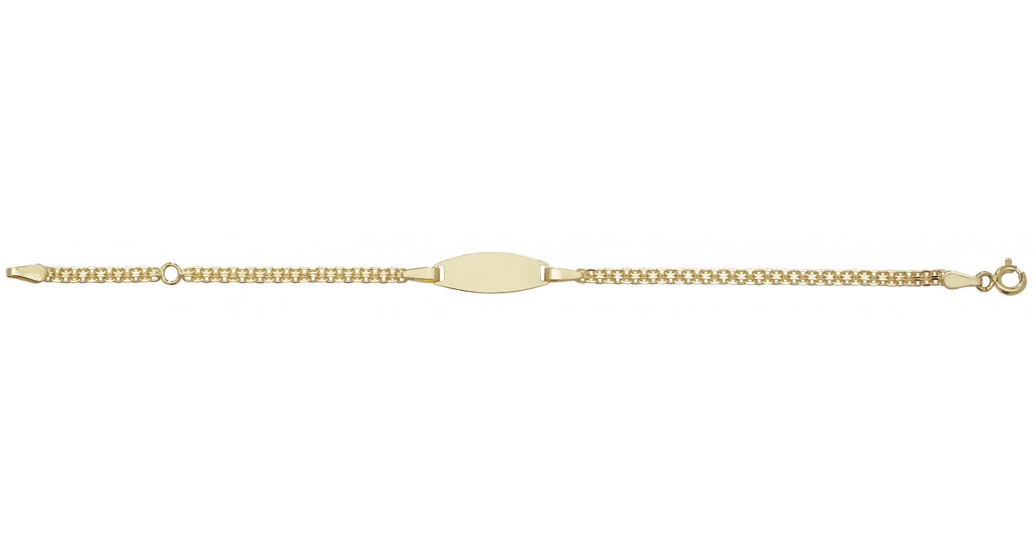 9ct Yellow Gold Babies' ID Bracelet