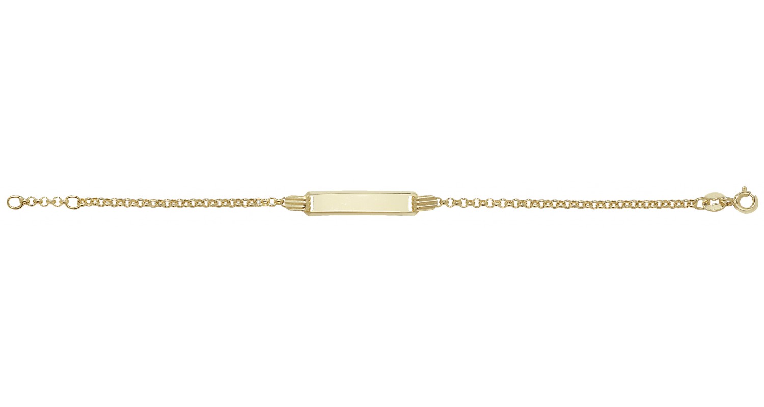 9ct Yellow Gold Babies' ID Bracelet