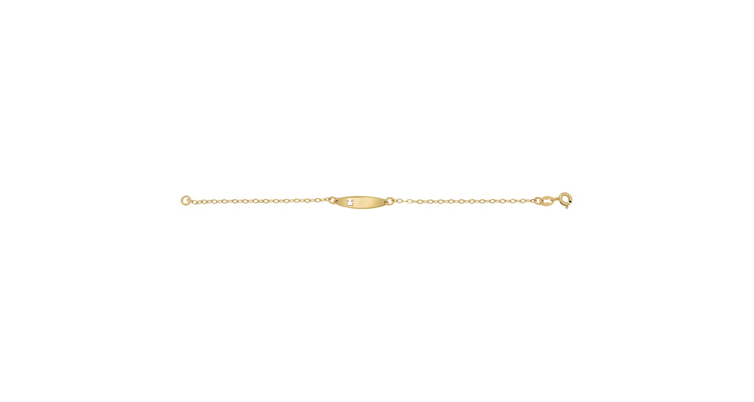 9ct Yellow Gold Babies' ID Bracelet