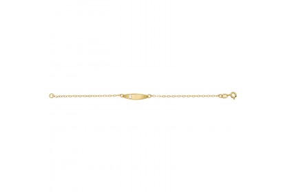 9ct Yellow Gold Babies' ID Bracelet