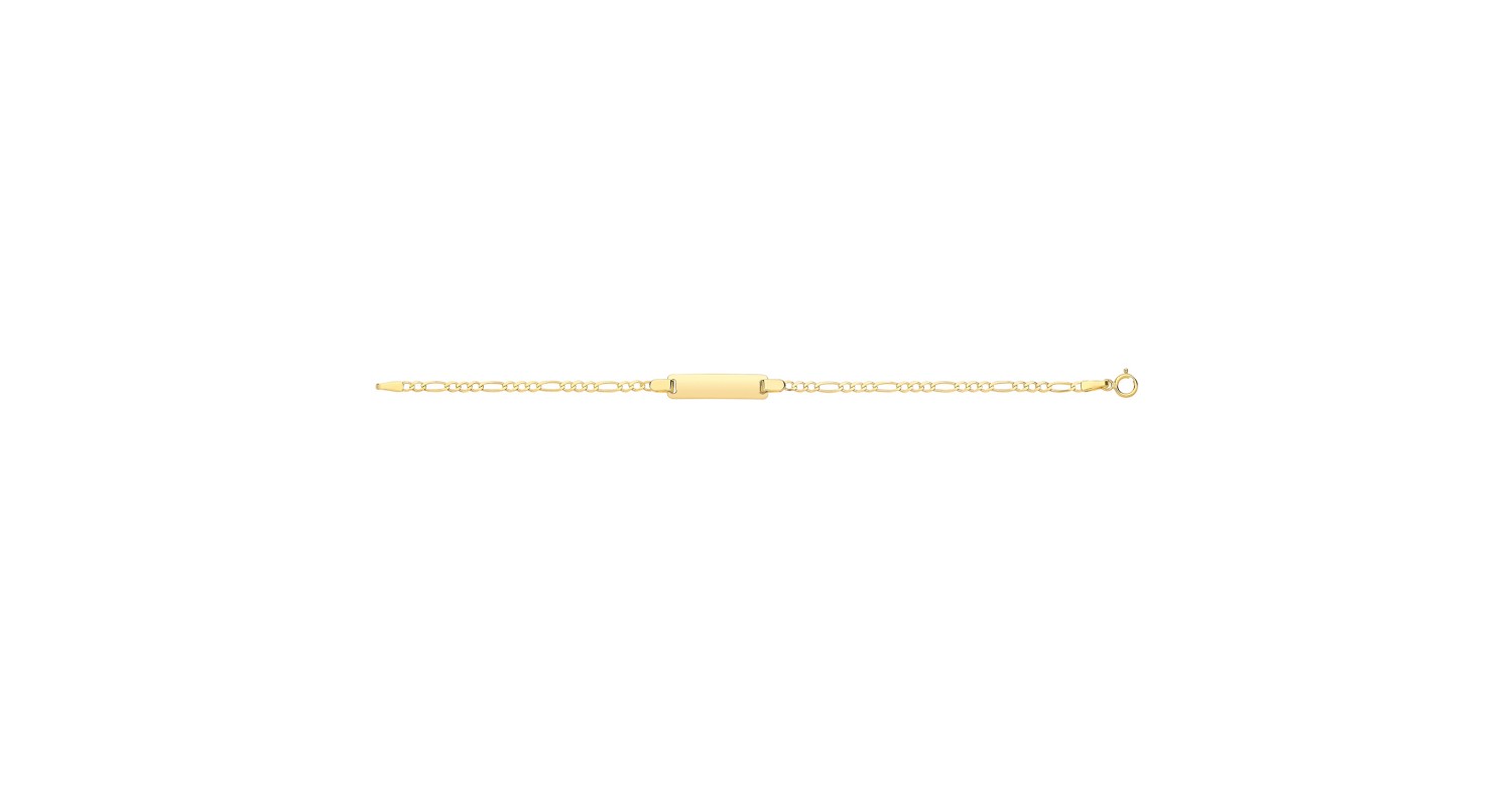 9ct Yellow Gold Babies' ID Bracelet