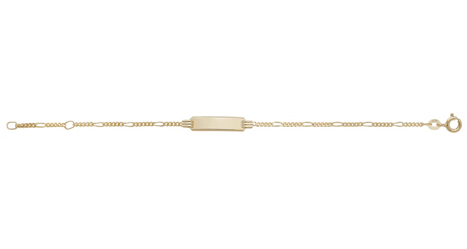 9ct Yellow Gold Babies' ID Bracelet