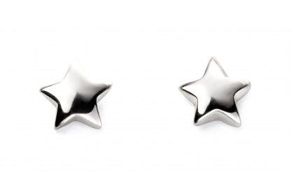 Sterling Silver Star Stud Earrings