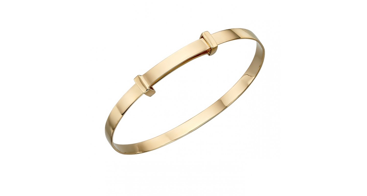 9ct Yellow Gold Expanding Bangle