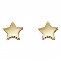 9ct Yellow Gold Star Studs