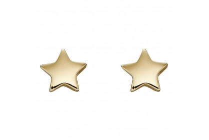 9ct Yellow Gold Star Studs