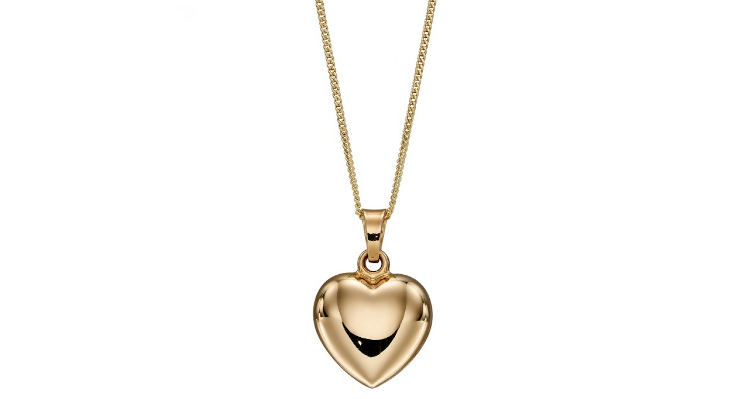 9ct Yellow Gold Heart Necklace