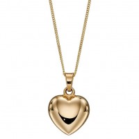 9ct Yellow Gold Heart Necklace