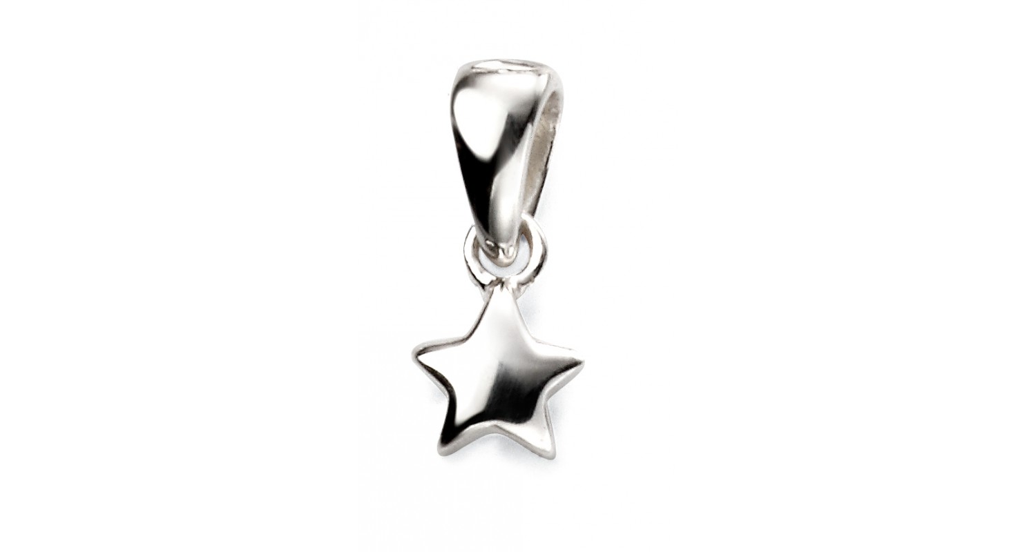 Sterling Silver Children's Star Pendant