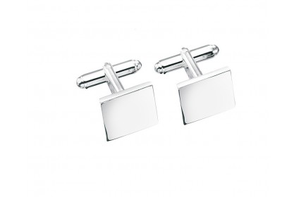 Sterling Silver Solid Square Cufflinks