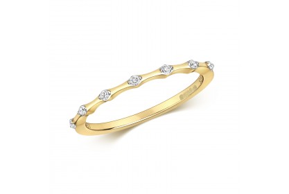 9ct Yellow Gold Diamond Ring