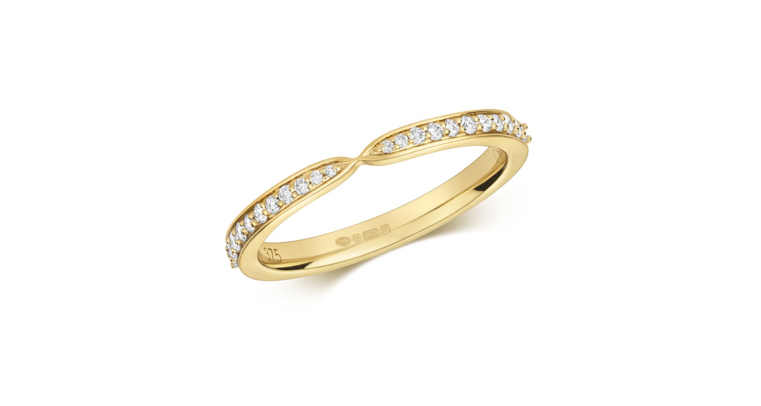 9ct Yellow Gold Diamond Ring