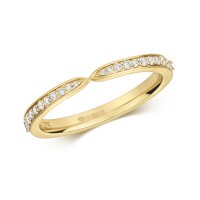 9ct Yellow Gold Diamond Ring