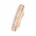 18ct Rose Gold Diamond Half-Eternity Ring