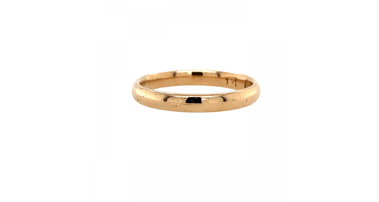 9ct Rose Gold 2.5mm Court Band