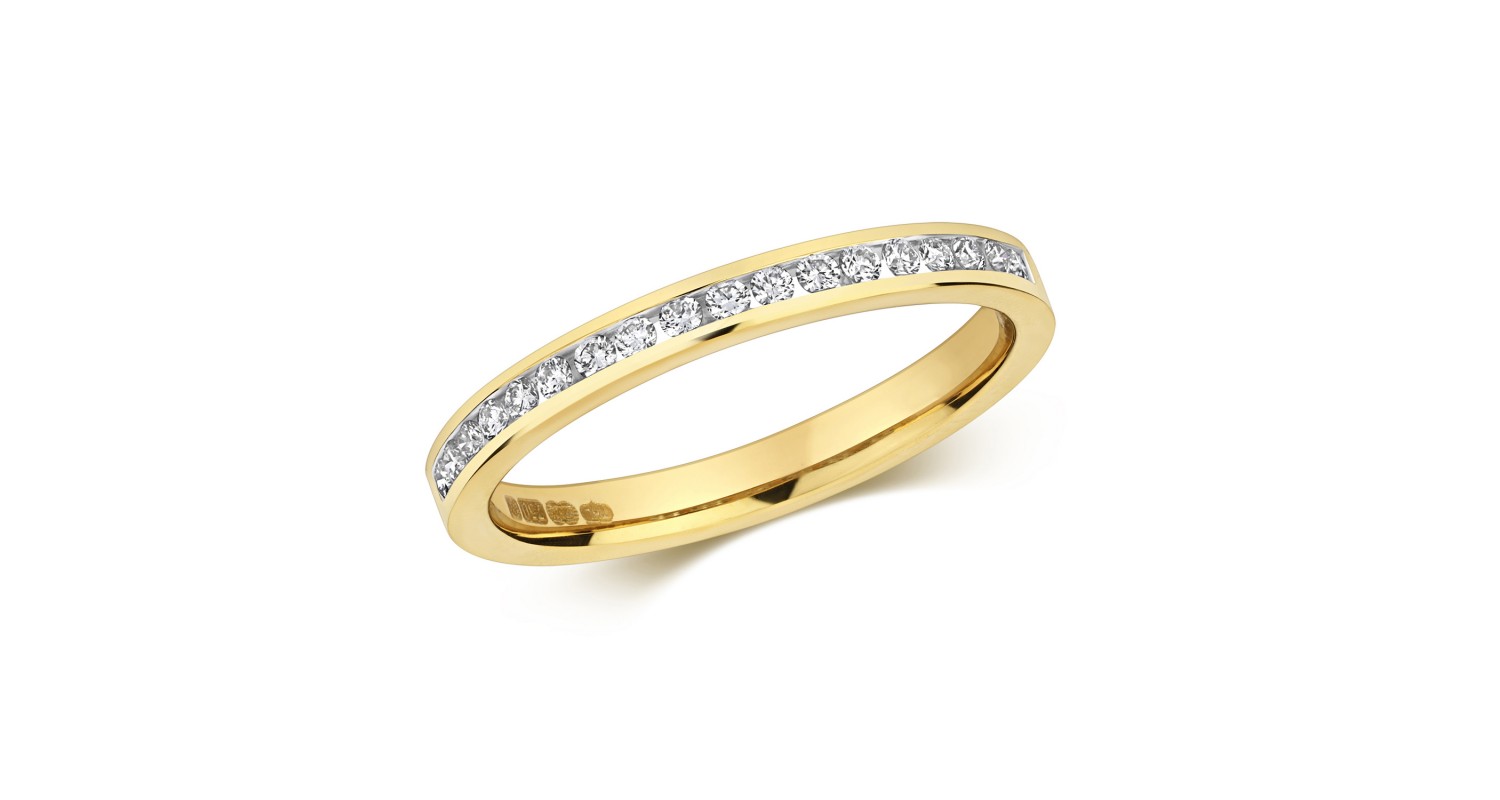 18ct Yellow Gold Half-Eternity Ring