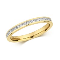 18ct Yellow Gold Half-Eternity Ring