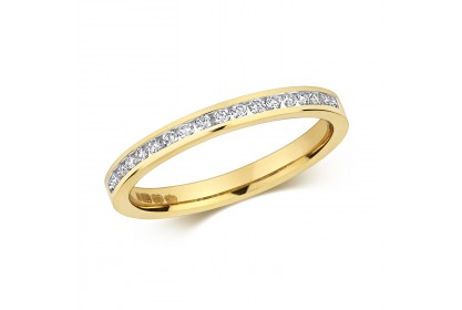 18ct Yellow Gold Half-Eternity Ring