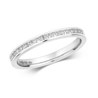 18ct White Gold Half-Eternity Ring