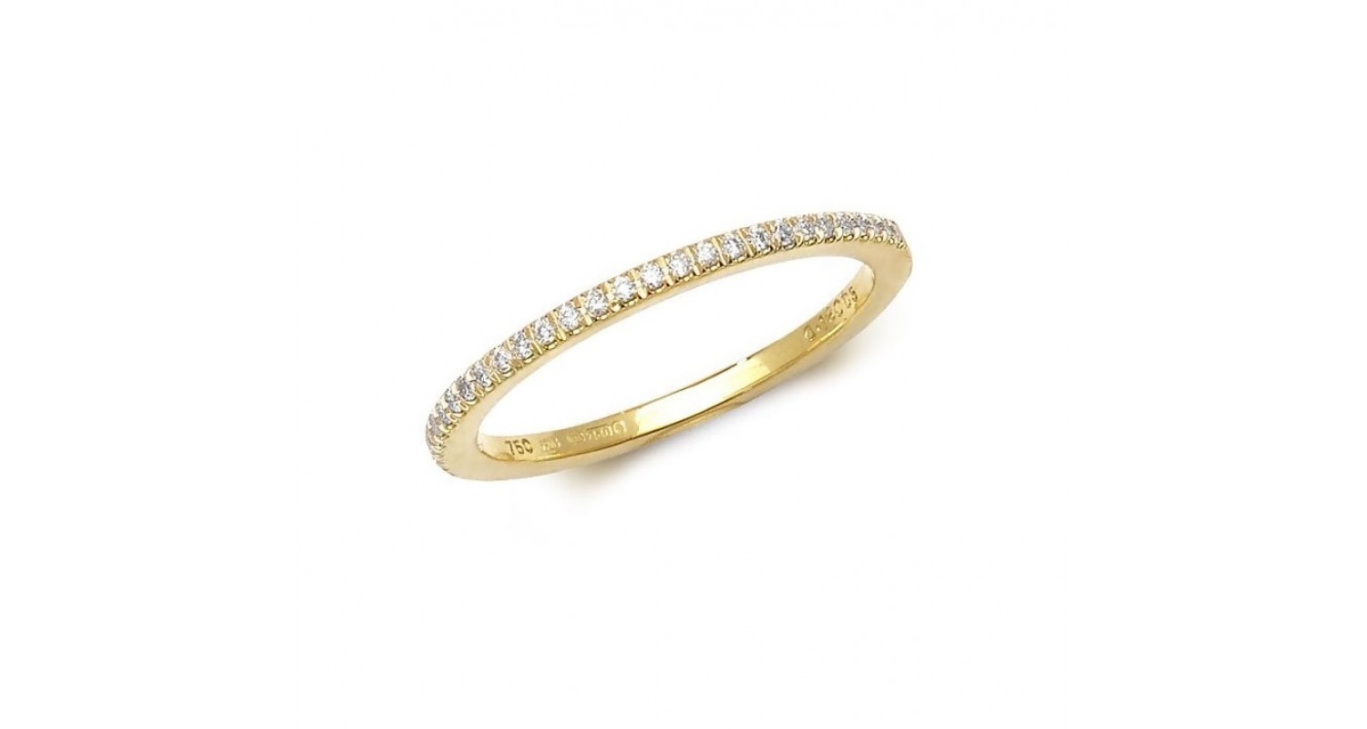 18ct Yellow Gold Diamond Half-Eternity Ring