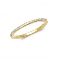 18ct Yellow Gold Diamond Half-Eternity Ring