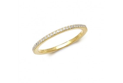 18ct Yellow Gold Diamond Half-Eternity Ring