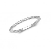 18ct White Gold Diamond Half-Eternity Ring