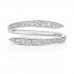 18ct White Gold Diamond Crossover Ring