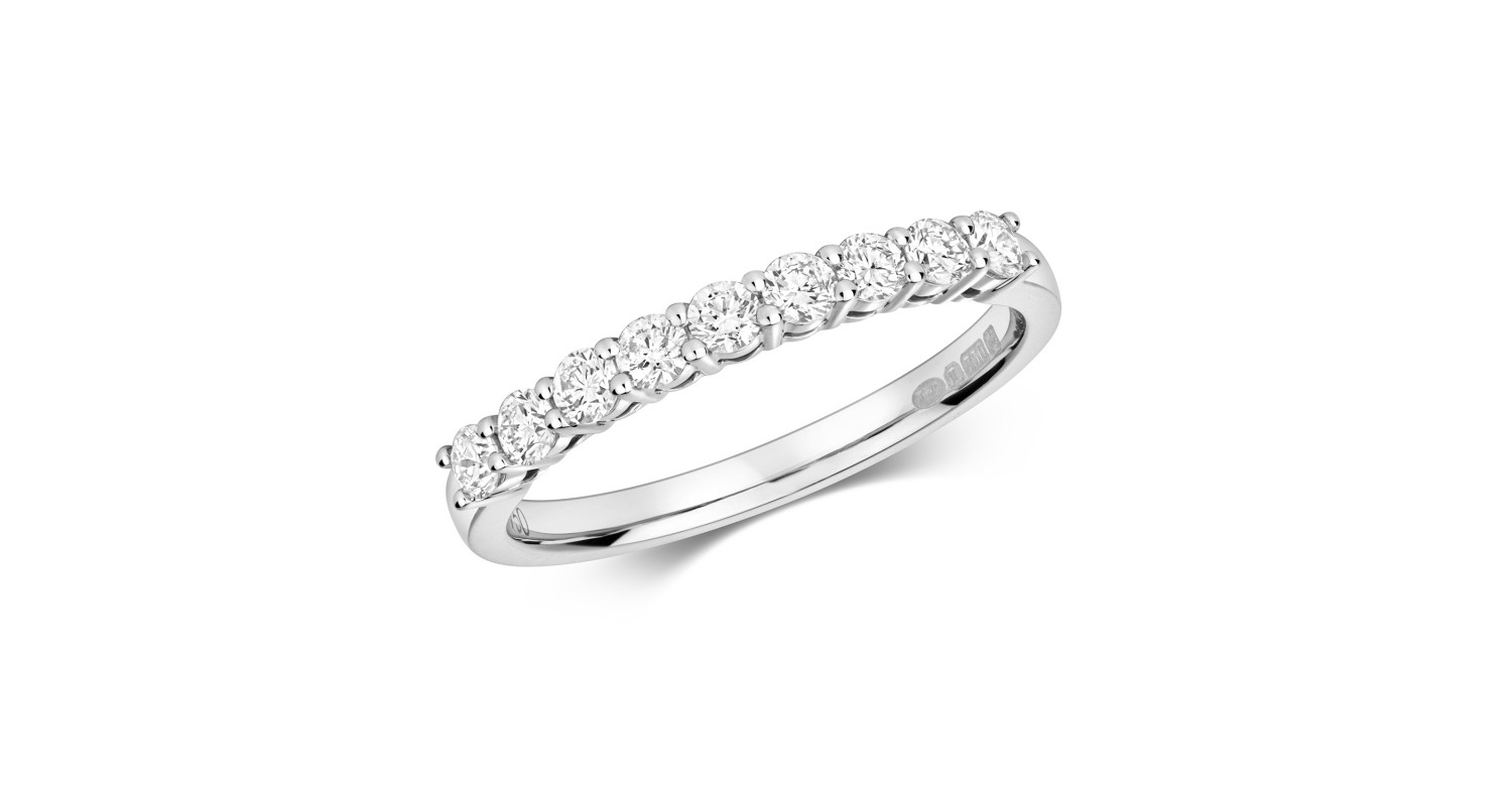 18ct White Gold Diamond Eternity Ring