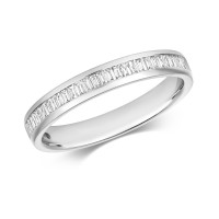 18ct White Gold Diamond Baguette Eternity Ring