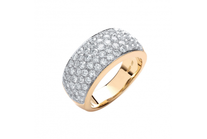 18ct Yellow Gold 1.60ct Diamond Bombay Ring