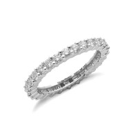 18ct White Gold 1.00ct Full Diamond Eternity Ring