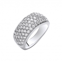 18ct White Gold 1.60ct Diamond Bombay Ring